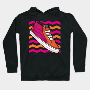 Corduroy Fuchsia Sneaker Hoodie